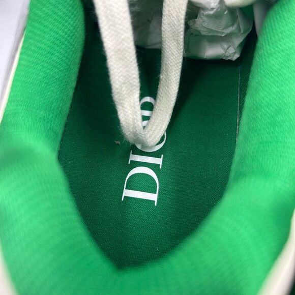 Men's Dior B 57 dribble low top leather sneakers size 44 made in Italy - Picture 9 of 15